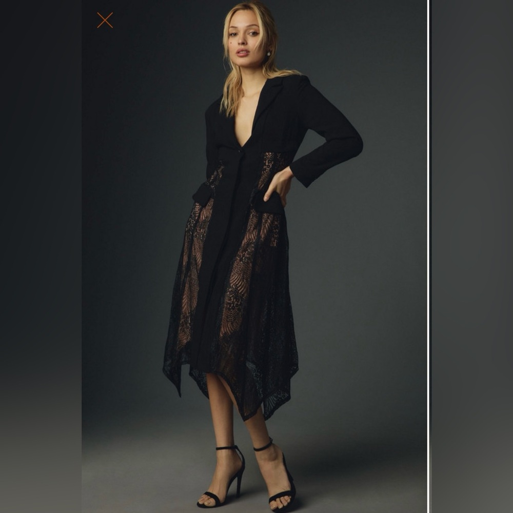 Anthropologie Lace Twofer Blazer Midi Dress ⚜️